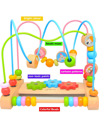 Laberinto de Cuentas Boby 21.5x20.3x15.2cm Juguete Educativo