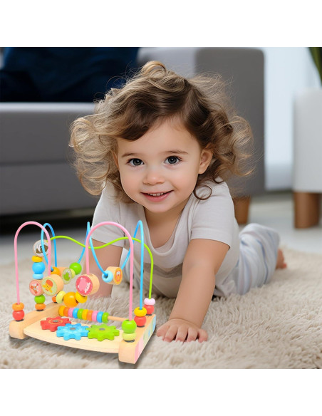Laberinto de Cuentas Boby 21.5x20.3x15.2cm Juguete Educativo
