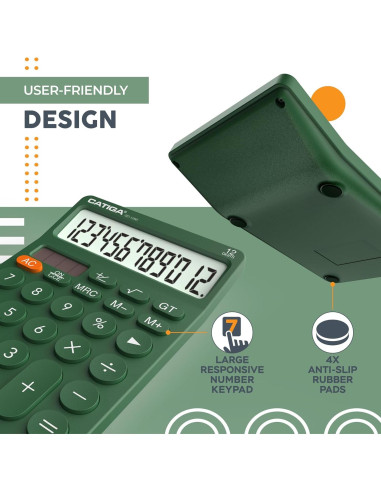 Calculadora de Escritorio CATIGA SD-1292 12 Dígitos Solar