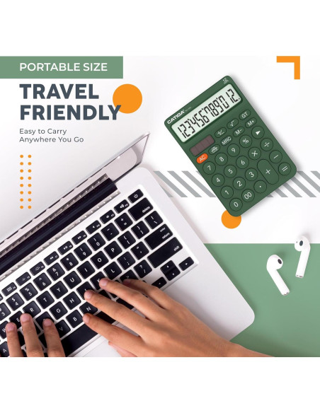 Calculadora de Escritorio CATIGA SD-1292 12 Dígitos Solar