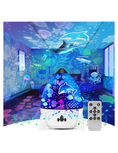 Proyector de Luz Nocturna YiaMia S-10 para Niños 7 Colores