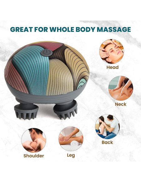 Masajeador de cuero cabelludo Eilison EHM-02MC a prueba de agua Masajeador de cuero cabelludo Eilison EHM-02MC a prueba de agua