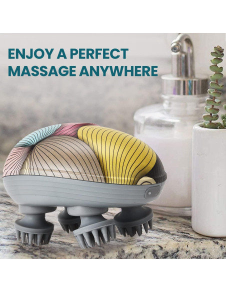 Masajeador de cuero cabelludo Eilison EHM-02MC a prueba de agua Masajeador de cuero cabelludo Eilison EHM-02MC a prueba de agua