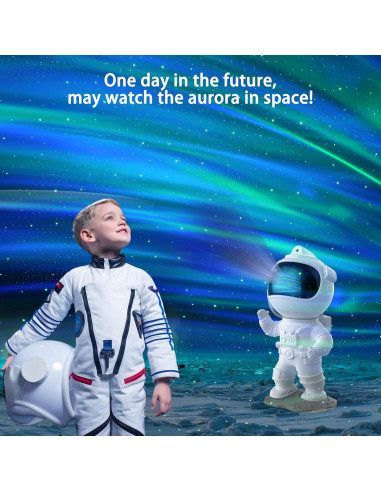 Proyector de Estrellas Itayak Astronauta Aurora 360 Luz Nocturna