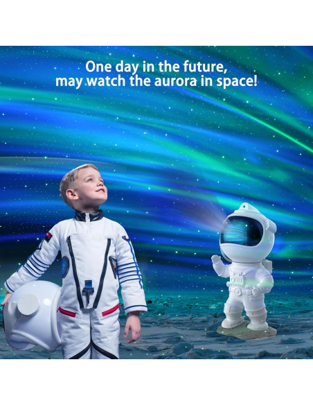 Proyector de Estrellas Itayak Astronauta Aurora 360 Luz Nocturna