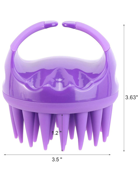 Cepillo de Champú de Silicona BTYMS para Cuero Cabelludo 8.89cm