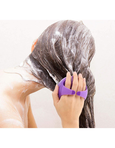 Cepillo de Champú de Silicona BTYMS para Cuero Cabelludo 8.89cm