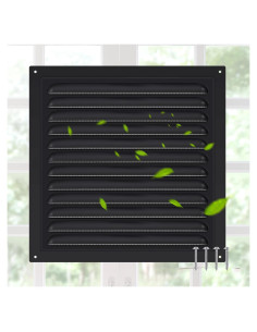 Ventilador de Ático de Aluminio Yaocom 15.24 cm con Malla