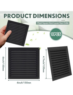 Ventilador de Ático de Aluminio Yaocom 15.24 cm con Malla 2