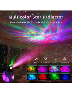 Proyector de Nebulosa Astronauta OIOENDGS con Control Remoto 2