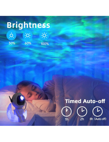 Proyector de Nebulosa Astronauta OIOENDGS con Control Remoto