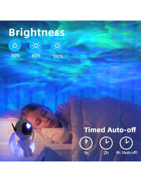 Proyector de Nebulosa Astronauta OIOENDGS con Control Remoto