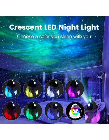 Proyector de Nebulosa Astronauta OIOENDGS con Control Remoto