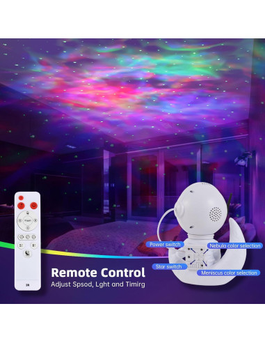 Proyector de Nebulosa Astronauta OIOENDGS con Control Remoto