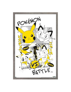 Póster de Pared Pokémon Anime de Batalla Trends 57x37 cm