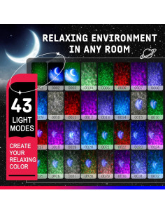 Proyector de Estrellas Galáctico YOUDAS con Bluetooth y Control Remoto 2