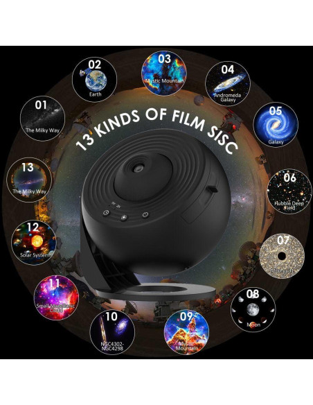 Proyector de Estrellas Elec3 Galaxy Light 360 Luz Nocturna