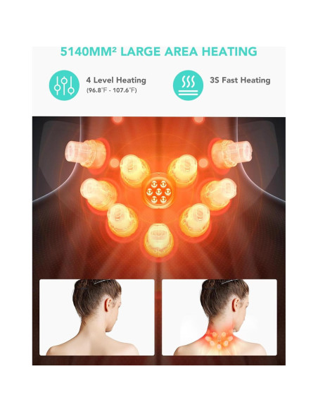 Masajeador de Cuello Inalámbrico SKG G7 PRO-FOLD 9D Plegable