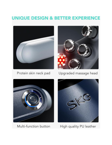 Masajeador de Cuello Inalámbrico SKG G7 PRO-FOLD 9D Plegable