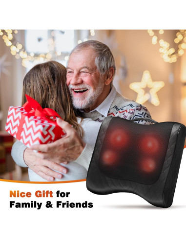 Masajeador de Espalda Boriwat R9 2-en-1 con Calor y 3 Intensidades