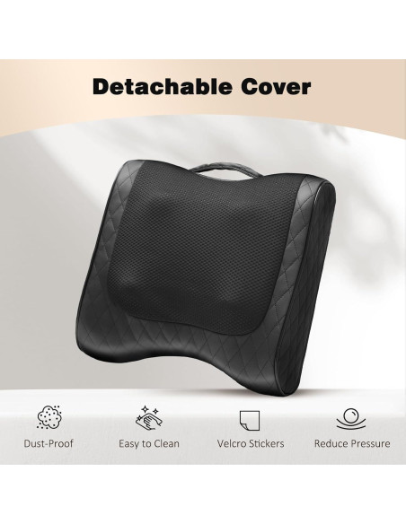 Masajeador de Espalda Boriwat R9 2-en-1 con Calor y 3 Intensidades