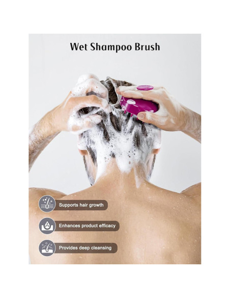 HEETA Cepillo Masajeador de Cuero Cabelludo 2 Pack - Suave