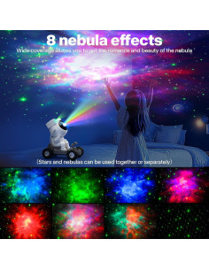 Proyector de Nebulosa Astronauta FLITI TG-006 360 con Temporizador 2