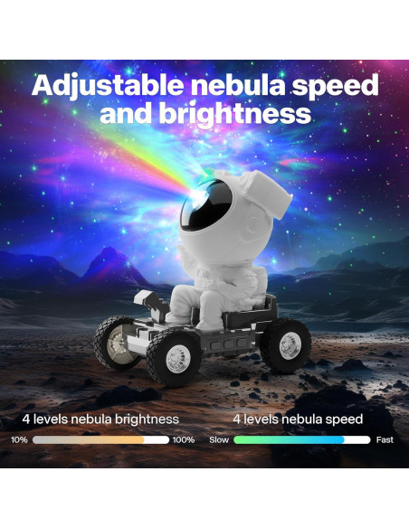 Proyector de Nebulosa Astronauta FLITI TG-006 360 con Temporizador