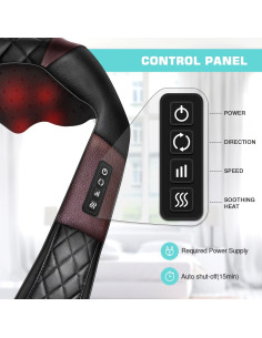 Masajeador de Cuello y Espalda WOQQW 4D con Calor - Alivio Muscular 2