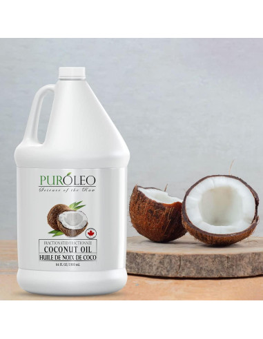 Aceite de Coco Fraccionado PUROLEO 1900 ML 100% Natural