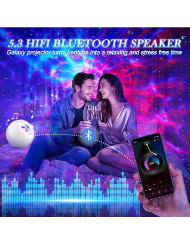 Proyector de Estrellas PIKOY con Altavoz Bluetooth y 15 Colores