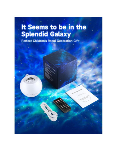 Proyector de Estrellas PIKOY con Altavoz Bluetooth y 15 Colores