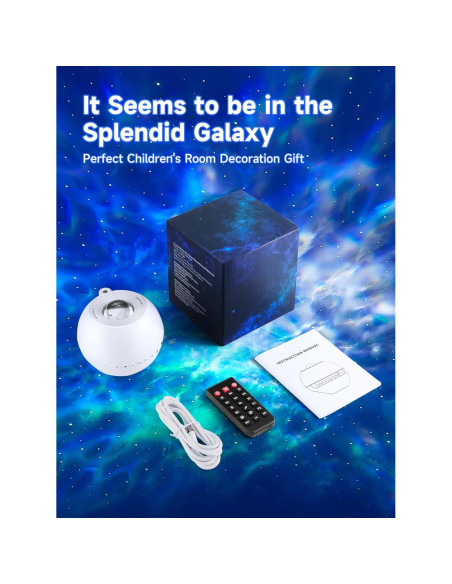 Proyector de Estrellas PIKOY con Altavoz Bluetooth y 15 Colores