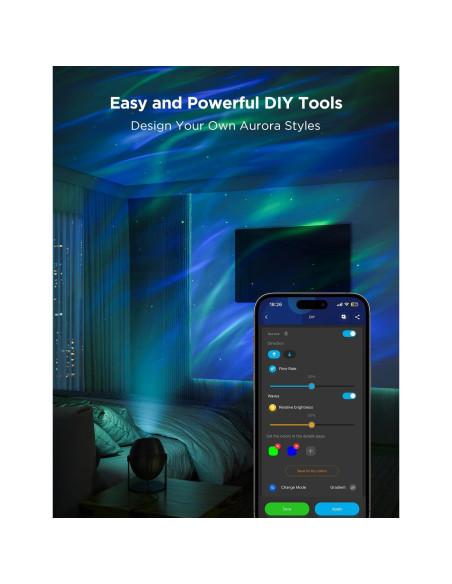 Proyector de Luz Estelar Govee H6093 con 16 Millones de Colores