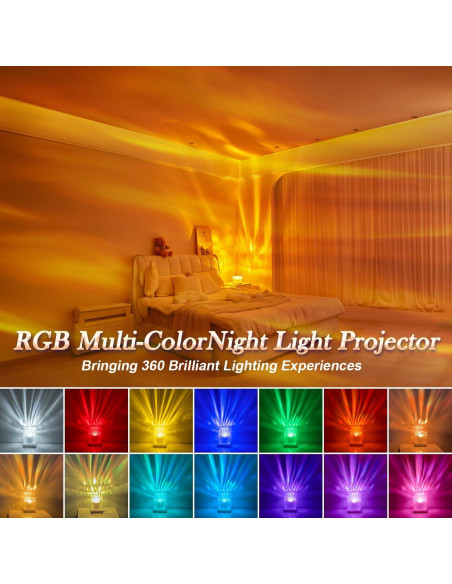 Proyector de Luces del Norte TK - 18 Colores, Regulable, Control Remoto