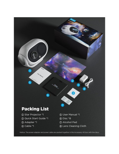 Proyector de Estrellas Govee H6092, Luz Galáctica RGB, 38 Modos