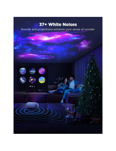 Proyector de Estrellas Govee H6092, Luz Galáctica RGB, 38 Modos