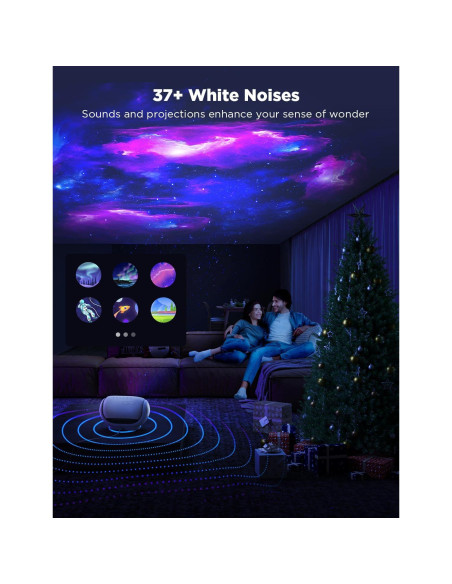 Proyector de Estrellas Govee H6092, Luz Galáctica RGB, 38 Modos