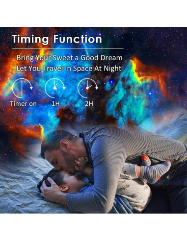 Proyector Estelar Galáctico SunBox con 12 Discos 4K HD