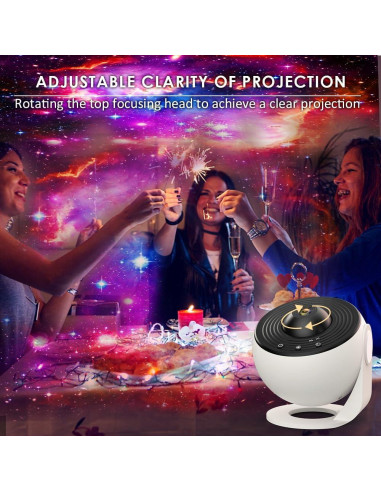 Proyector Estelar Galáctico SunBox con 12 Discos 4K HD
