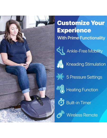 Masajeador de Pies Miko Shiatsu con Calor y Compresión