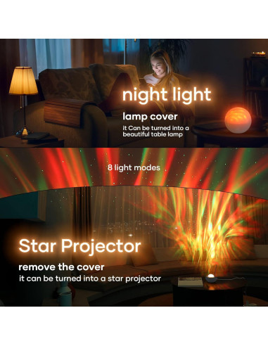 Proyector de Estrellas SUPFOO HMT-D18 Luz Nocturna Bluetooth