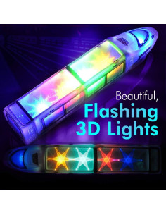 Tren Bala Eléctrico WolVol 3D con Luz y Música para Niños 2