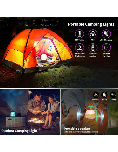 Lámpara Proyector de Luz de Olas Luminorthe Cube Bluetooth