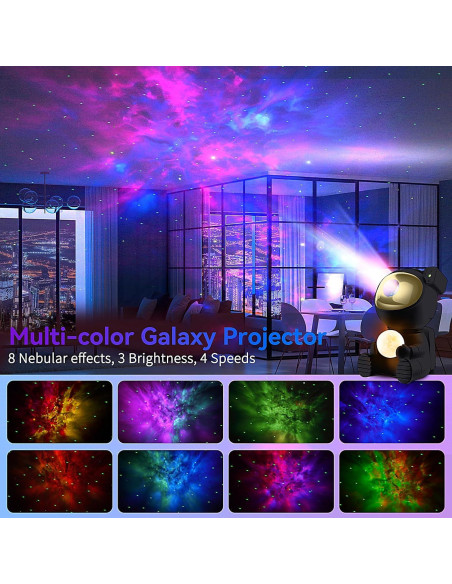 Proyector Galáctico Astronauta 2 en 1 con Control Remoto