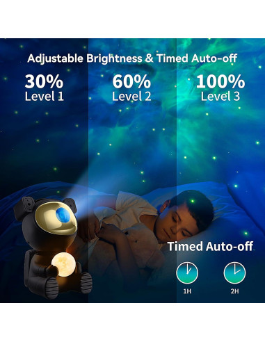 Proyector Galáctico Astronauta 2 en 1 con Control Remoto