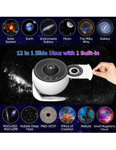 Proyector de Estrellas HD Xeefeel 13 en 1 con Temporizador 2