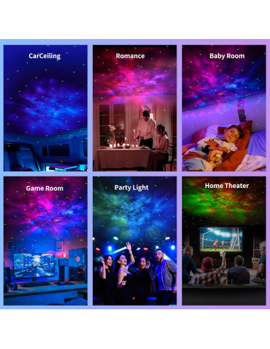 Proyector Galáctico Astronauta 2 en 1 con Control Remoto