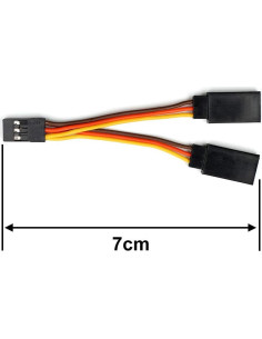 5 Cables Y Servo Futaba 10cm Macho a Hembra para RC 2
