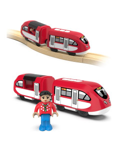 Locomotora Eléctrica Belon para Pista de Madera 21x5cm